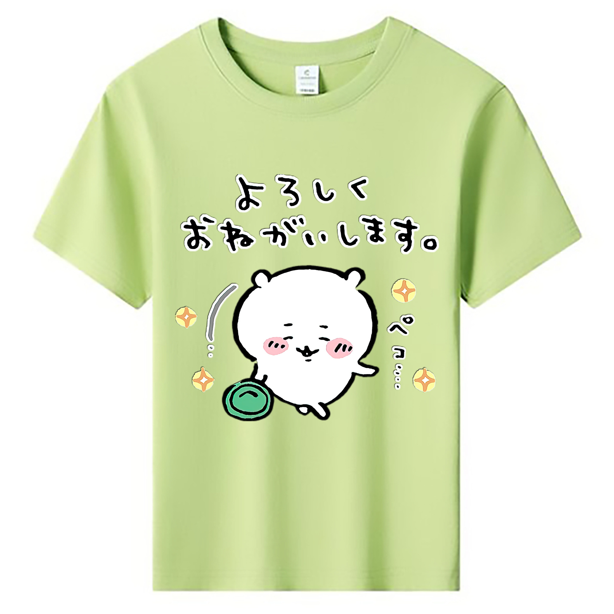 （画像用） ちいかわ ちいかわ Chii-kawa chiikawa 綿100％キッズTシャツ（フロントプリント）